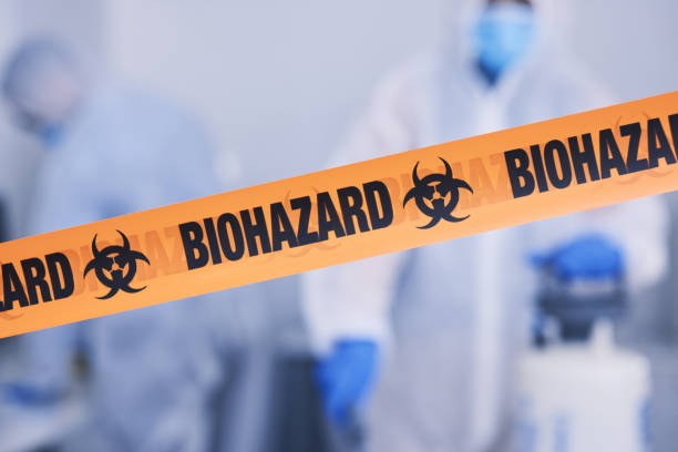 Professional Biohazard technician working in Hingham, WI